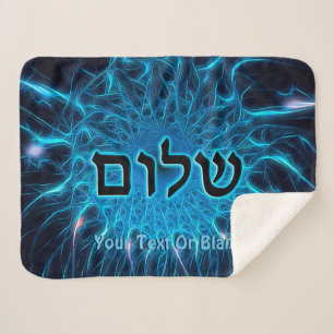 Couverture Sherpa Shalom Sur Fractage Bleu