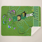 Couverture Sherpa Shamrock Leprechaun (Devant (Horizontal))