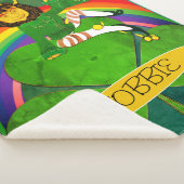 Couverture Sherpa Shamrock Leprechaun et arc-en-ciel (3/4)