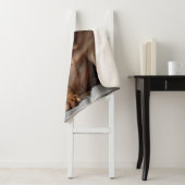 Couverture Sherpa Shar Pei Chien intelligent avec conception de livr (En situation)