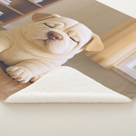 Couverture Sherpa Shar Pei Puppy - Soft Serenity by WangWang (3/4)