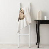 Couverture Sherpa Sharpei dans des lunettes de soleil (En situation)