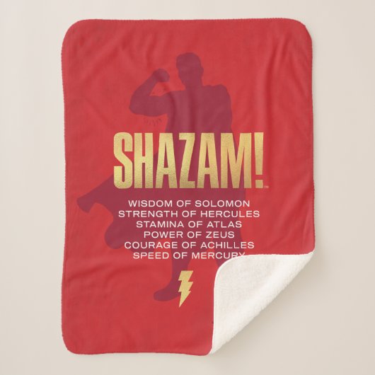 Couverture Sherpa SHAZAM ! Furie des dieux | Silhouette Flexante (Devant)