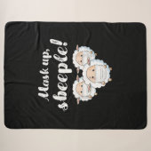 Couverture Sherpa Sheep in mask | Animal Lovers (Devant (Horizontal))