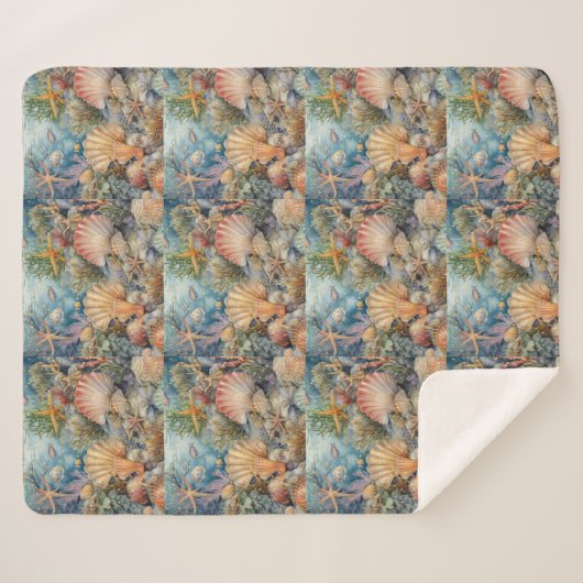 Couverture Sherpa Shell Design Sherpa Blanket (Devant (Horizontal))