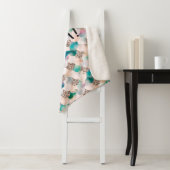 Couverture Sherpa Shell Yea Turquoise & Gold Glam Mermaid Queue & Sc (En situation)