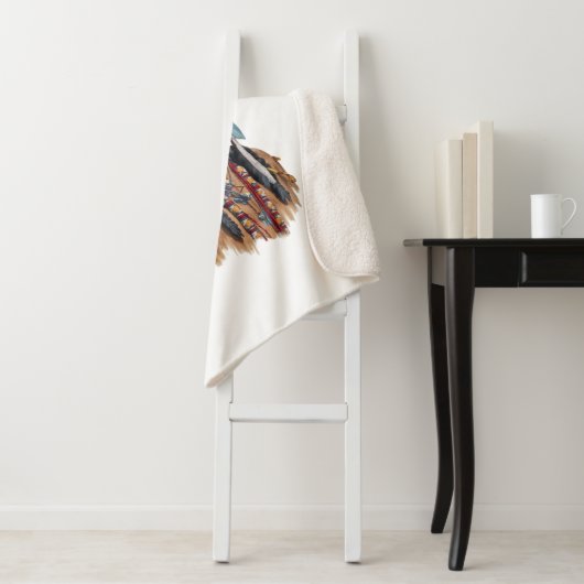 Couverture Sherpa Sherpa Blanket - Amérindiens (En situation)