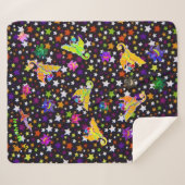 Couverture Sherpa Sherpa Blanket avec Micheals Dragons sur les étoil (Devant (Horizontal))