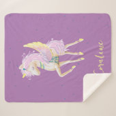 Couverture Sherpa Sherpa Blanket avec une jolie illustration de lico (Devant (Horizontal))