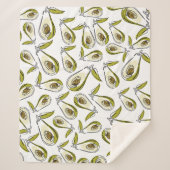 Couverture Sherpa Sherpa Blanket Avocado (Devant)