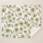 Couverture Sherpa Sherpa Blanket Avocado (Devant (Horizontal))