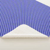 Couverture Sherpa Sherpa Blanket - Blue Stripe Pattern (3/4)