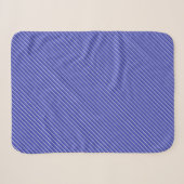 Couverture Sherpa Sherpa Blanket - Blue Stripe Pattern (Devant (Horizontal))