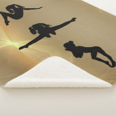 COUVERTURE SHERPA SHERPA BLANKET DE GYMNASTICS GIRL. (3/4)