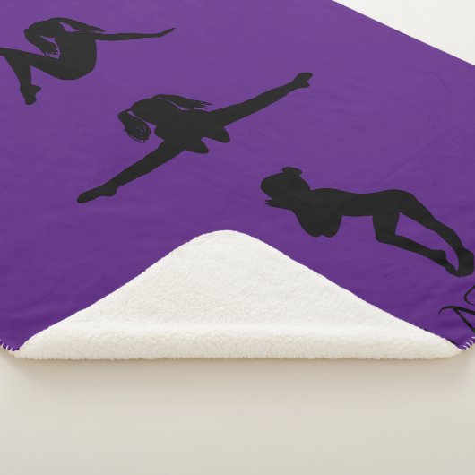 Couverture Sherpa SHERPA BLANKET DE GYMNASTICS GIRL. Nom personnalis (3/4)
