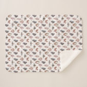 Couverture Sherpa Sherpa Blanket, Empreinte nature, pour les petites (Devant (Horizontal))