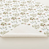 Couverture Sherpa Sherpa Blanket - Flowers Pattern (3/4)