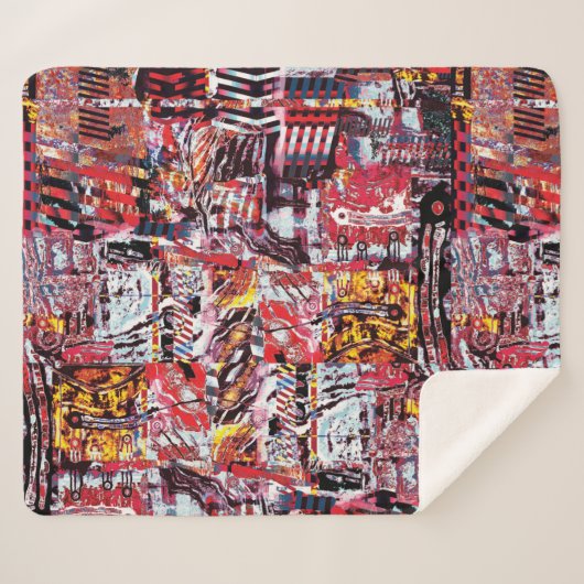 Couverture Sherpa Sherpa Blanket – Fragmented Pulse (Devant (Horizontal))