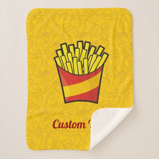 Couverture Sherpa Sherpa Blanket Fries (Devant)