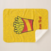 Couverture Sherpa Sherpa Blanket Fries (Devant (Horizontal))