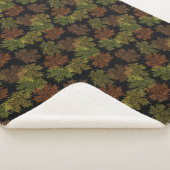 Couverture Sherpa Sherpa Blanket Grande Taille Feuilles Automnes (3/4)