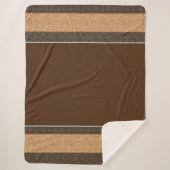 Couverture Sherpa Sherpa Blanket-Grandes Brown Yellowstone (Devant)