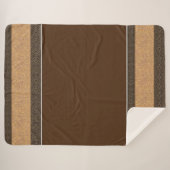 Couverture Sherpa Sherpa Blanket-Grandes Brown Yellowstone (Devant (Horizontal))