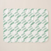 Couverture Sherpa Sherpa Blanket - Green Pattern (Devant (Horizontal))