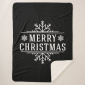 Couverture Sherpa Sherpa Blanket-Joyeux Noël (Devant)