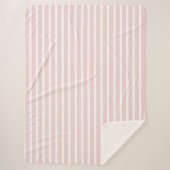 Couverture Sherpa Sherpa Blanket (Large) - Pink Stripe Pattern (Devant)