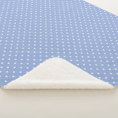 Couverture Sherpa Sherpa Blanket (Medium) - Blue Dots Pattern (3/4)