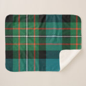 Couverture Sherpa Sherpa Blanket Op Art Ferguson Tartan (Devant (Horizontal))