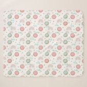Couverture Sherpa Sherpa Blanket Personalized Donut Rainbow Pattern (Devant (Horizontal))