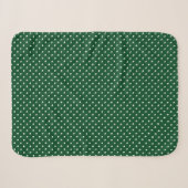 Couverture Sherpa Sherpa Blanket Pois verte (Devant (Horizontal))