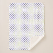 Couverture Sherpa Sherpa Blanket (Small) - Blue Dots Pattern (Devant)