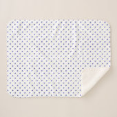 Couverture Sherpa Sherpa Blanket (Small) - Blue Dots Pattern (Devant (Horizontal))
