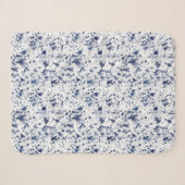 Couverture Sherpa Sherpa Blanket (Small) - Blue & Grey Pattern (Devant (Horizontal))