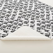 Couverture Sherpa Sherpa Blanket (Small) - Christmas Falala Pattern (3/4)