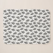 Couverture Sherpa Sherpa Blanket (Small) - Christmas Trees Pattern (Devant (Horizontal))