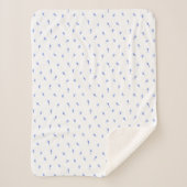 Couverture Sherpa Sherpa Blanket (Small) - Floral Blue Flowers (Devant)