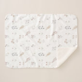 Couverture Sherpa Sherpa Blanket (Small) - Floral Pattern (Devant (Horizontal))