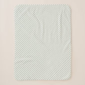 Couverture Sherpa Sherpa Blanket (Small) - Green Stripes Pattern (Devant)