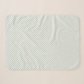 Couverture Sherpa Sherpa Blanket (Small) - Green Stripes Pattern (Devant (Horizontal))