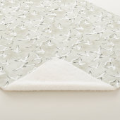 Couverture Sherpa Sherpa Blanket (Small) - Grey Seagull Pattern (3/4)