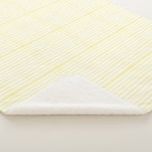 Couverture Sherpa Sherpa Blanket (Small) - Yellow Stripes Pattern (3/4)