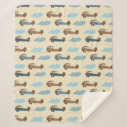 Couverture Sherpa Sherpa Blanket Toy Avion (Devant)