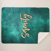 Couverture Sherpa Sherpa Blanket turquoise (Devant (Horizontal))