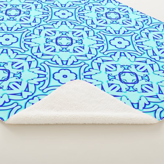 Couverture Sherpa Sherpa Blanket, un élégant motif en tissu classiqu (3/4)