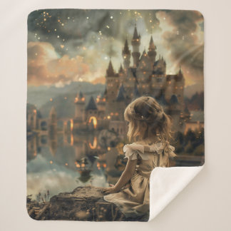 Couverture Sherpa Sherpa Deken avec Princess Elly Print - Warm et Be