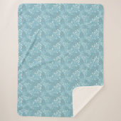 Couverture Sherpa Sherpa Fleece Blanket - Flacons de Feuilles (Devant)